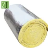 Fireproof roof thermal insulation glass wool blanket material with aluminum foil covered