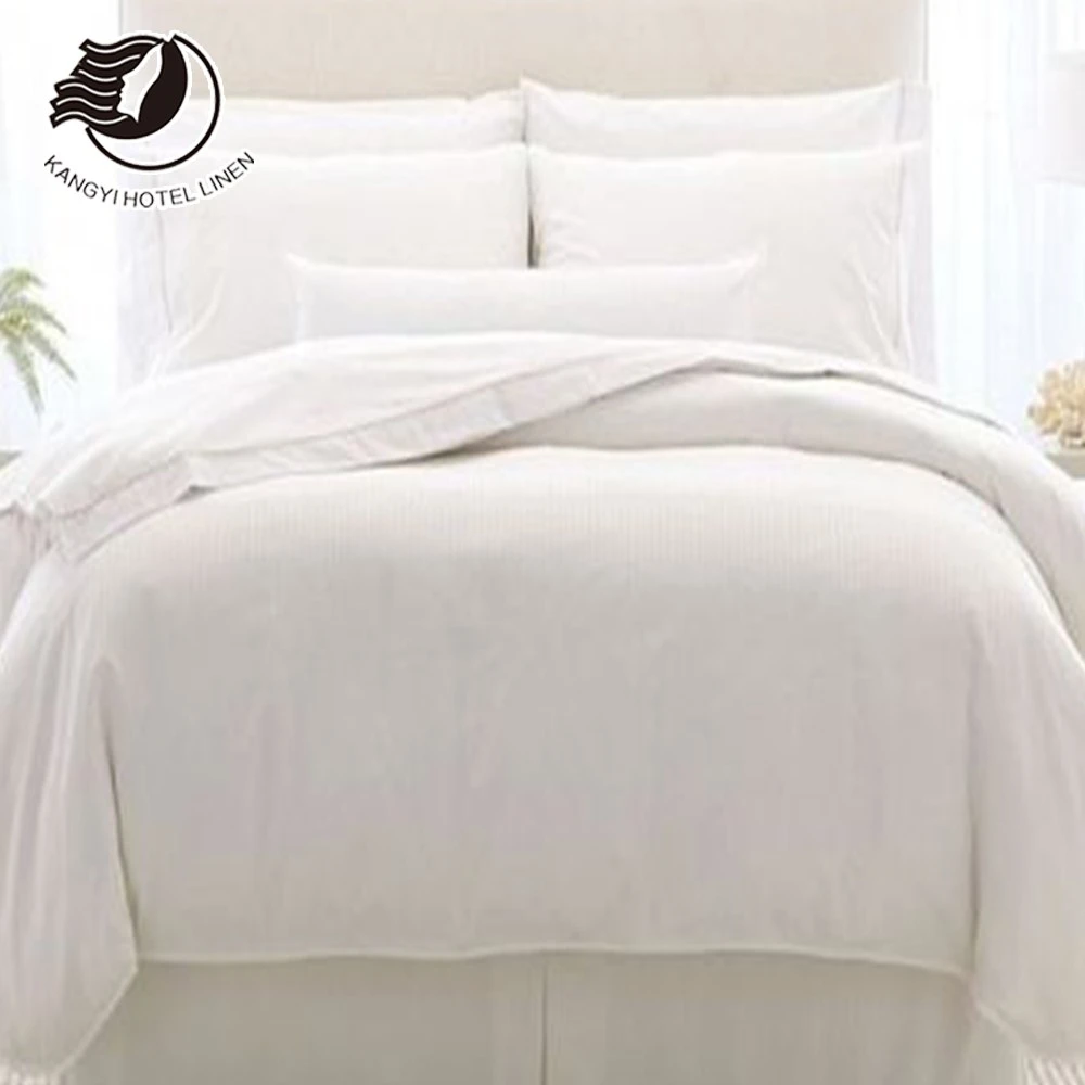 Fitted Textile Hotel Linen Foshan White 100% Cotton 5 Star Best Factory Hotel Bed Linen