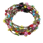 Flashing LED Hairbands strings Glow Flower Crown Headbands Light Party Rave Floral Hair Garland Luminous Decorative Wreath