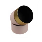 Flower Utensil Wholesale Size D20*H21cm Luxury Preserved Rose Flower Gift Box Ring hug bucket