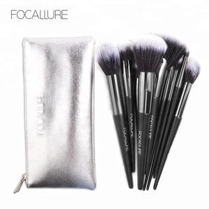 Focallure Factory Best Selling 10pcs Makeup Brush Set Cosmetics Kit Professional Wholesalers