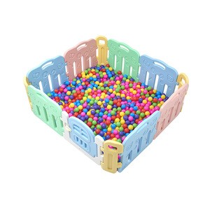 Foldable Indoor Playground Safety Fence Baby Plastic Playpen