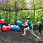 Forest Theme Indoor Playground Equipment Fantastic Naughty Castle Trampoline in a tree