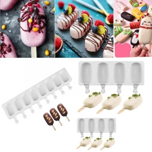 Free Sample Reusable Silicone Popsicle Ice Cream Pop Maker Mold