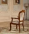 Import french living room luxury curved back vintage solid wood dining chair from China