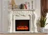 french style decorative electric fireplace and mantel