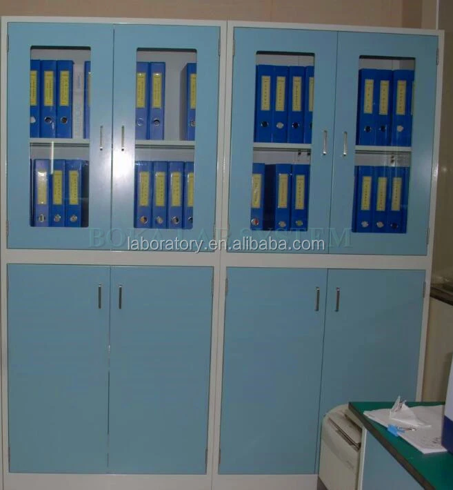 Full height steel laboratory fire resistant metal cabinet of lab equipment
