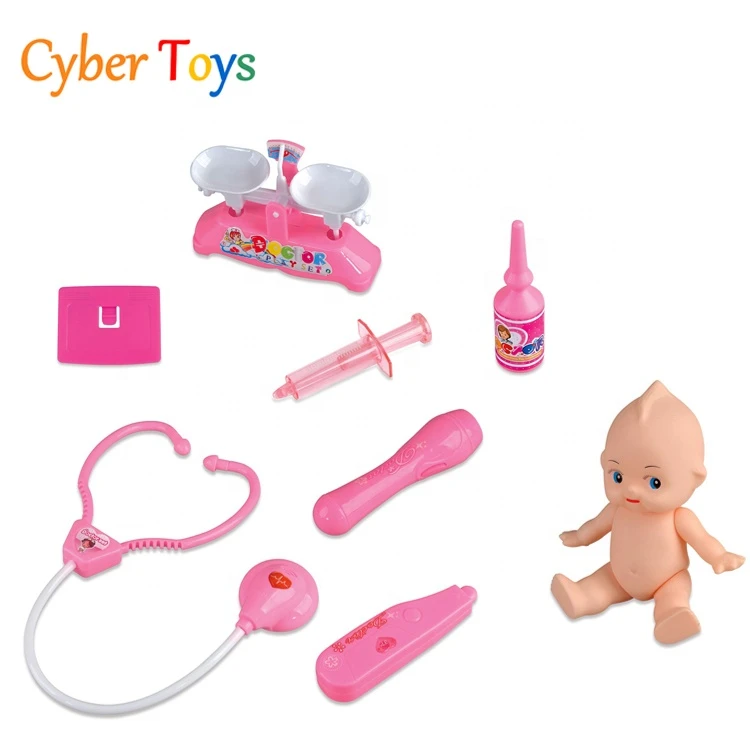 Fun role play medical toys kids doctor set with  baby doll