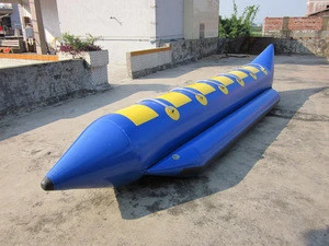 funny and PVC inflatable banana boat with cheaper price