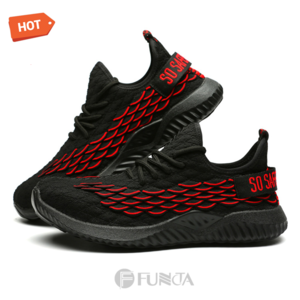 FUNTA summer low cut In Stock Breathable flykniting large size industrial shoe sport long safety shoes steel toe