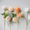 Fuyuan Decorative Flowers Artificial 3 Heads Silk Peony Flower Spray for Wedding, Home, Table, Indoor Decoration