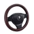 FX-P-006 Hot sale 15.5 inch best brown leather wrap car steering wheel cover