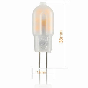 G4 1.5W SMD2835 LED Dimmable Corn Bulb, AC/DC 12V LED bulb, New Design Matt Protective Plastic Shell 100 Lumens LED Bulb