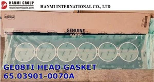 GENUINE DOOSAN DAEWOO GE08TI Cylinder Head Gasket 65.03901-0070A (GE08TI GAS ENGINE SPARE PARTS)