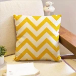 Geometric Cushion Cover Black and White Polyester Throw Pillow Case Striped Dotted Grid Triangular Geometric Art Cushion Cover