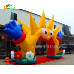 Giant Advertising Inflatable sun flower arches for sales
