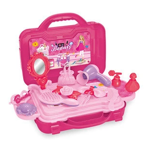 Girls fashion toy dressing table toiletry set toy