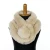 Import Girls winter fashion slim neckerchief rabbit fur scarf with big ball from China