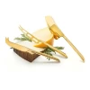 Gold Color Cheese Slicer Kitchenware Fruit And Cheese Knife Antique Luxury Look Custom Design Wedding Cutlery Flatware