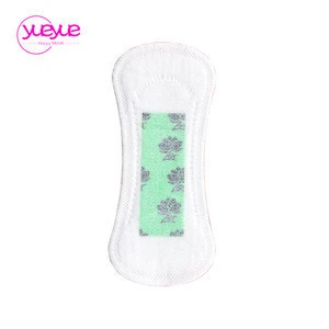 Green negative ion non-woven woven panty liners