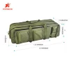 Green polyester fishing reel gear fishing rod bag pack