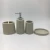Import Grey sandstone resin Hotel accessory bathroom set from China