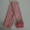 GS fancy black small dots design picot leg opening light pink knitted girls legging