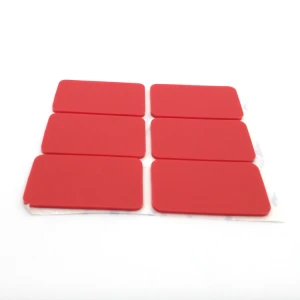 Guangdong heat resistant 3m adhesive square rubber feet
