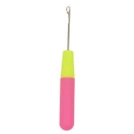 Hair Styling Tools Plastic Handle and Metal Needles Hair Extension Weaving Hook