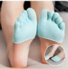 Half of the forefoot invisible hosiery with bare toes and five fingers socks