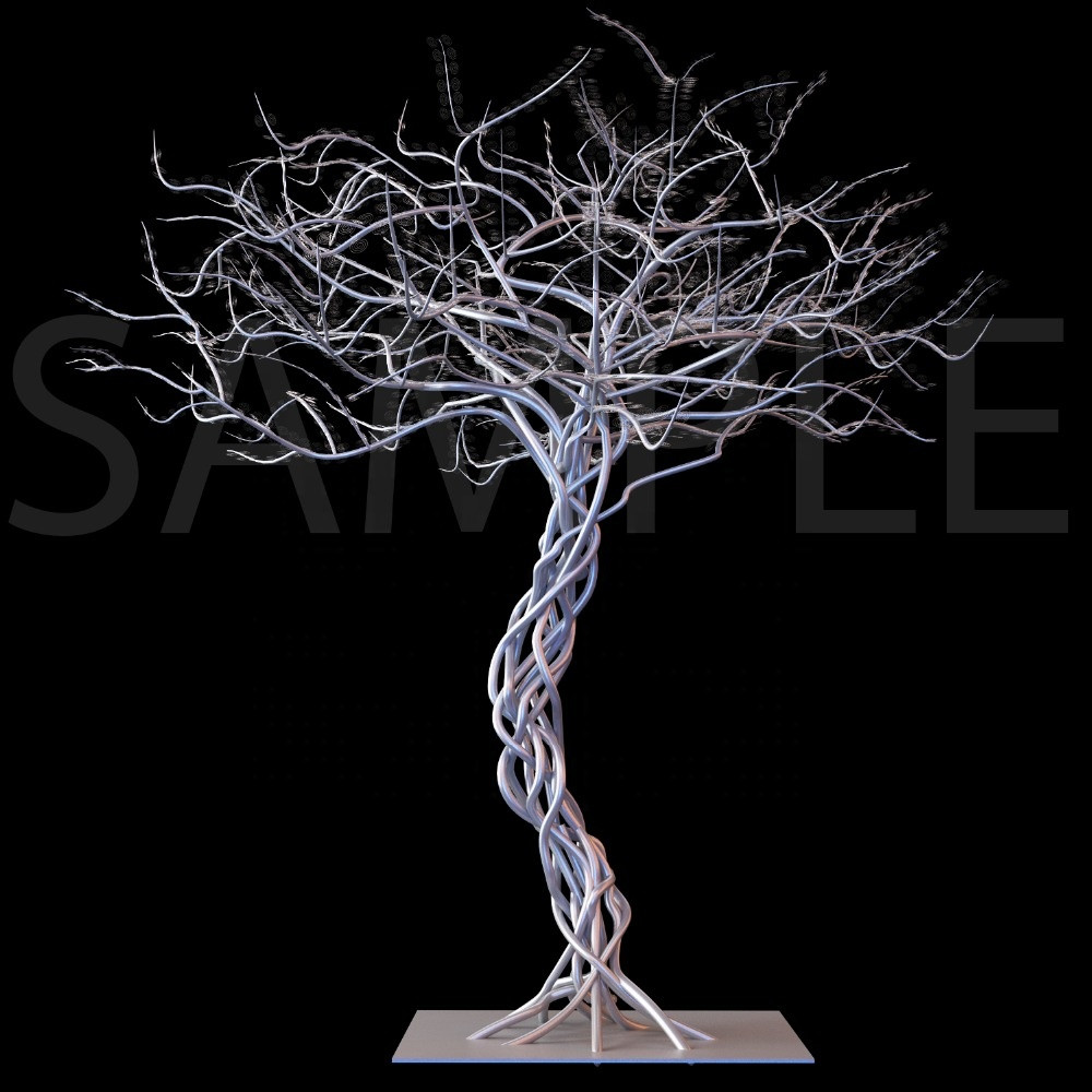 Hand Crafted Customized outdoor life size metal tree sculpture for garden display