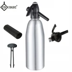 Hand Made Aluminum Soda Siphon 1.0L CO2 Cartridges Soda Siphon Seltzer Maker JS-CW010