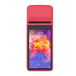 Handheld pos terminal V2 all in one mobile android with touch screen WIFI 4G netcoms  barcode and QRcode scanner receipt Printer