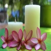 Handmade White Pillar Candles
