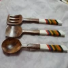 Handmade Wooden Table Top Salad Server Good Quality Horn Salad Server At Cheap Price