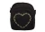 Import Heart shape graphic men women corduroy custom shoulder messenger bag from China