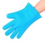 heat resistant silicone grill glove kitchen bbq gloves silicone oven mitts