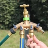 Heavy-duty brass 4 Way faucet manifold