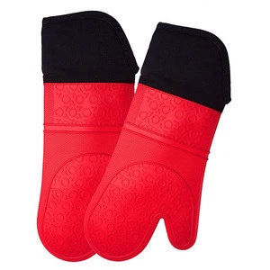 Heavy Duty Silicone Oven Mitts and Potholders Set SW-KG310
