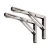 Heavy Duty White Brackets for Folding Table Shelf Bracket Stainless Steel Triangle Wall Mount Support Bracket Angle Adjustable