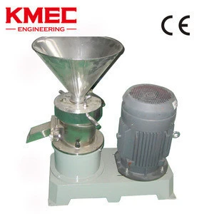 High Efficiency Nut Colloid Mill Cocoa Bean Grinding Production Line Peanut Butter Making Machine