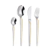 High end modern design camping cutlery hotel grade stainless steel flatware set