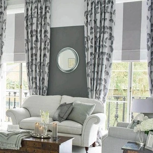 High quality 100% polyester curtain valance for living room