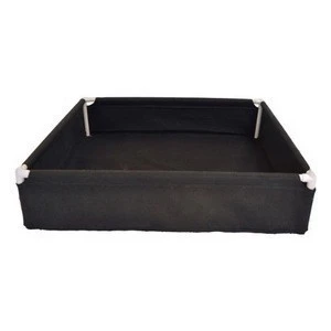 High Quality 4&#39;&#39; x 8&#39;&#39; Garden Fabric Raised Bed Rectangle Air Pruning Grow Bag Wholesale Planter Pot with Pipes and Connectors