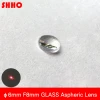 High quality AR coated diameter 6mm FL 8mm Glass aspherical lens laser focusing lens optical lenses Customizable coating