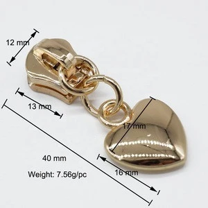 High Quality Clothing Accessories Zipper Puller Metal Sliders For 5# Nylon Zipper