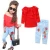 Import High quality cute star shirt ripped jeans cool soft kid clothes wholesale baby clothes little girls boutique baby clothing set from China