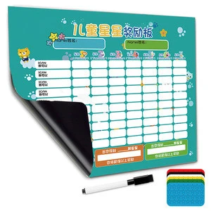 High Quality Dry Erasable Magnetic Reward and Responsible Chart Game Board for Kids and Children With Stickers