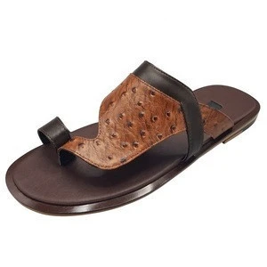 High Quality Genuine Leather Sandals for Men in flat style