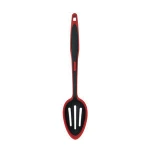 High Quality Made in China Black color slotted square kitchen spoon nylon